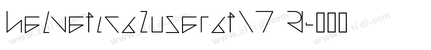HelveticaInseratLT R字体转换
